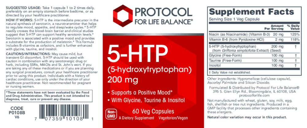 Product image for 5-HTP 200mg.