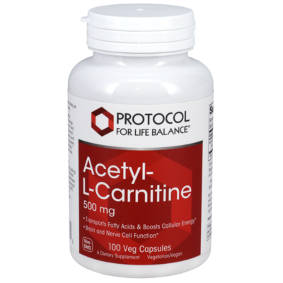 Acetyl-L-Carnitine 500mg 100 capsules