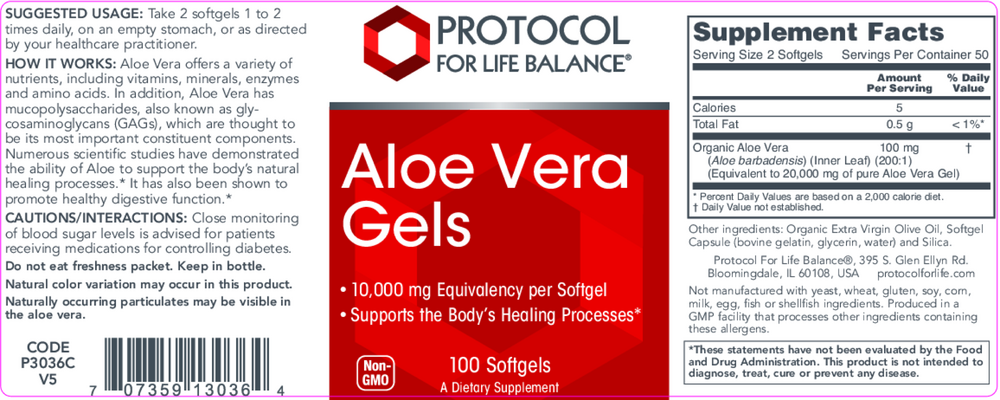 Product image for Aloe Vera Gels.