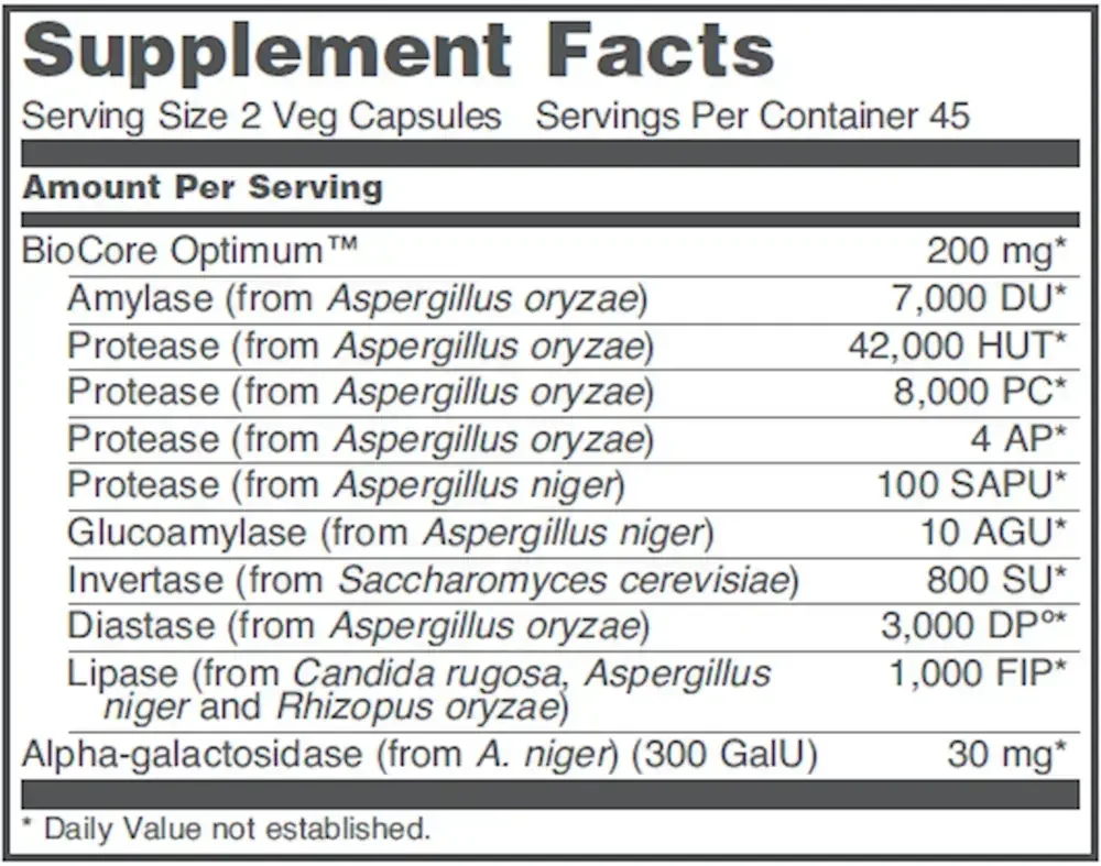 Product image for BioCore Enhanced Enzymes.