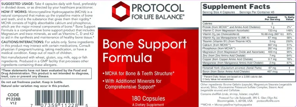 Product image for Bone Support Formula.