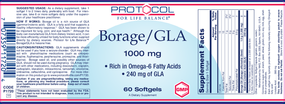 Product image for Borage / GLA 1000mg.