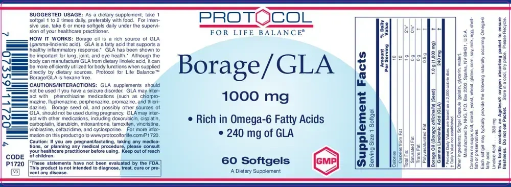 Product image for Borage / GLA 1000mg.