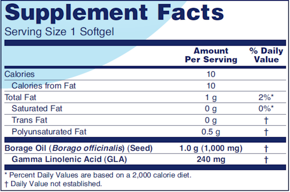 Product image for Borage / GLA 1000mg.