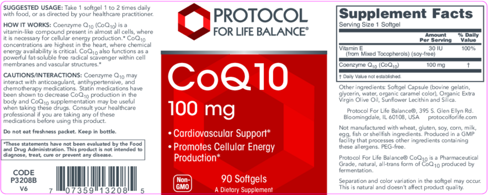 Product image for CoQ10 100mg.