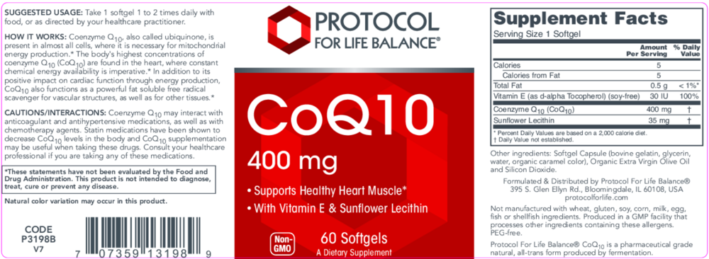 Product image for CoQ10 400mg.