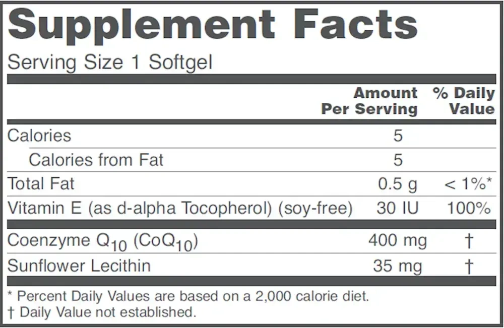 Product image for CoQ10 400mg.