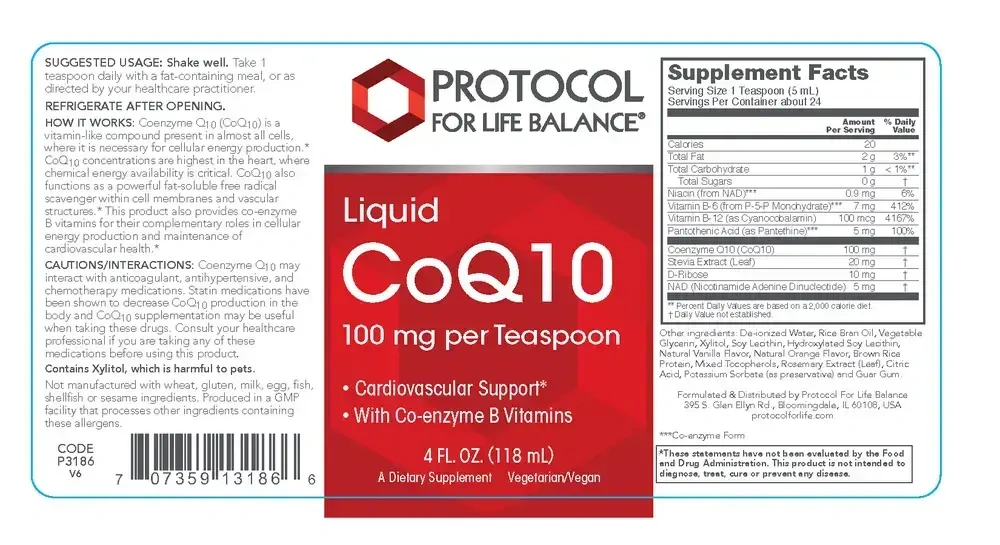 Product image for CoQ10 Liquid 100mg.