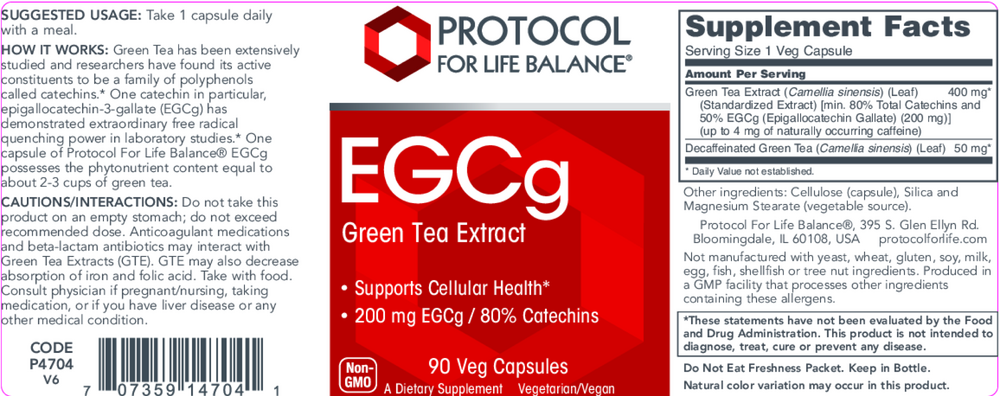 Product image for EGCg Green Tea Extract.