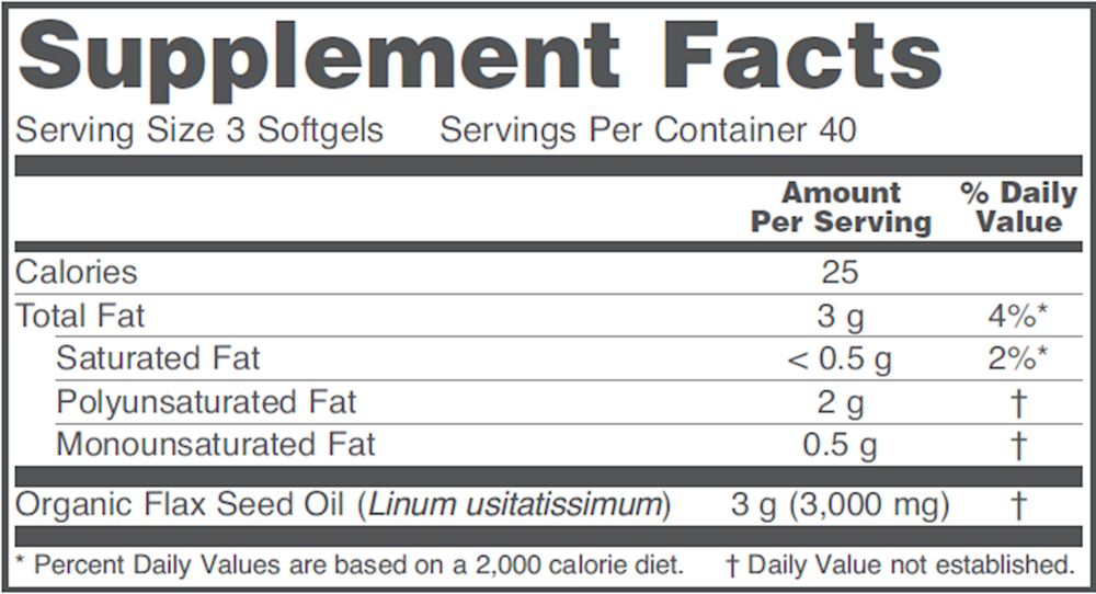 Product image for Flax Seed Oil 1000mg.