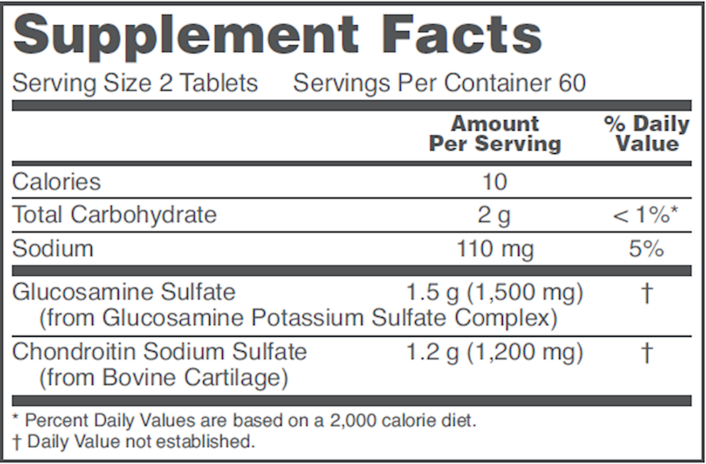Product image for Glucosamine and Chondroitin Extra Strength.
