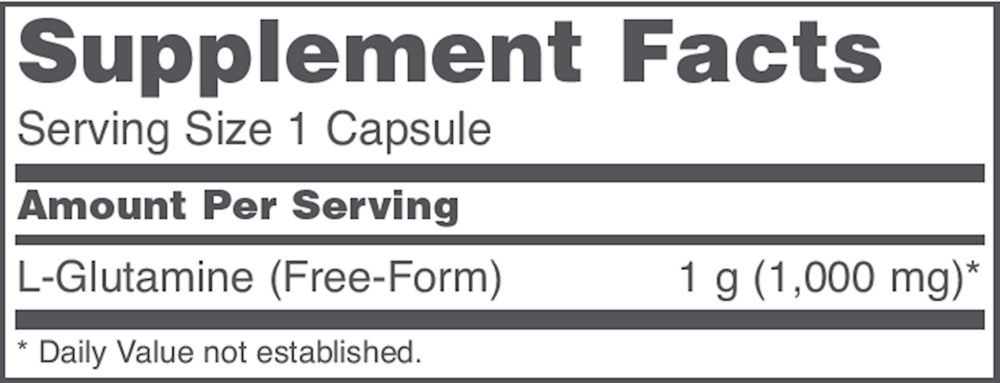 Product image for L-Glutamine 1000mg.