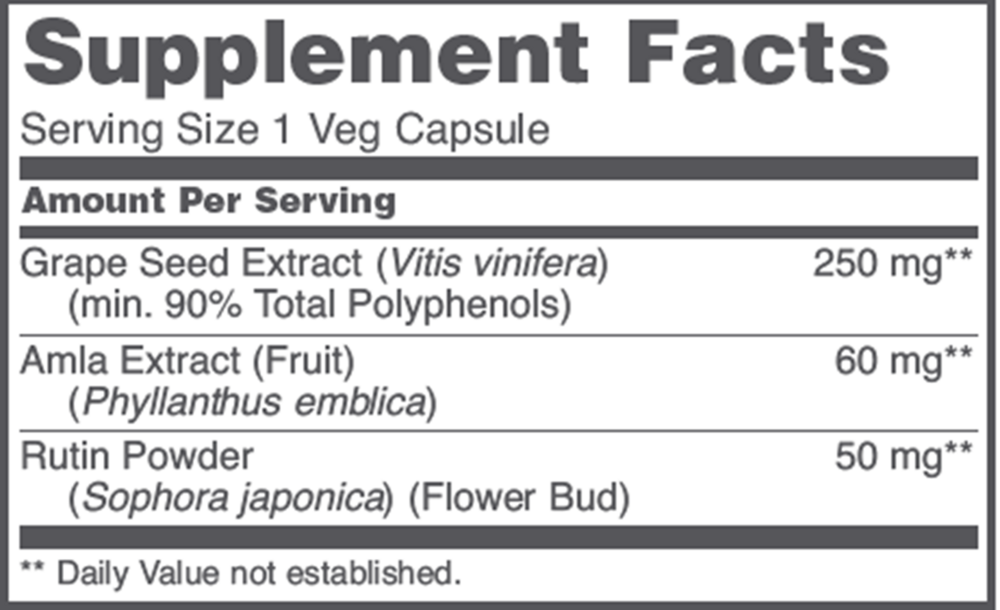 Product image for Grape Seed OPC 250mg.