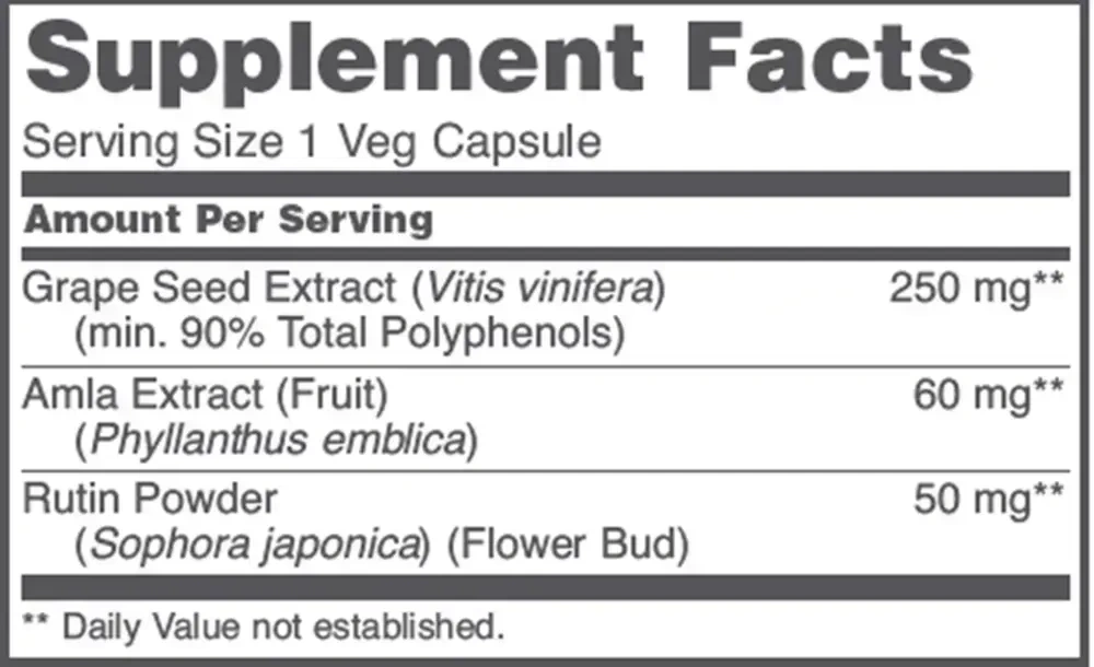 Product image for Grape Seed OPC 250mg.
