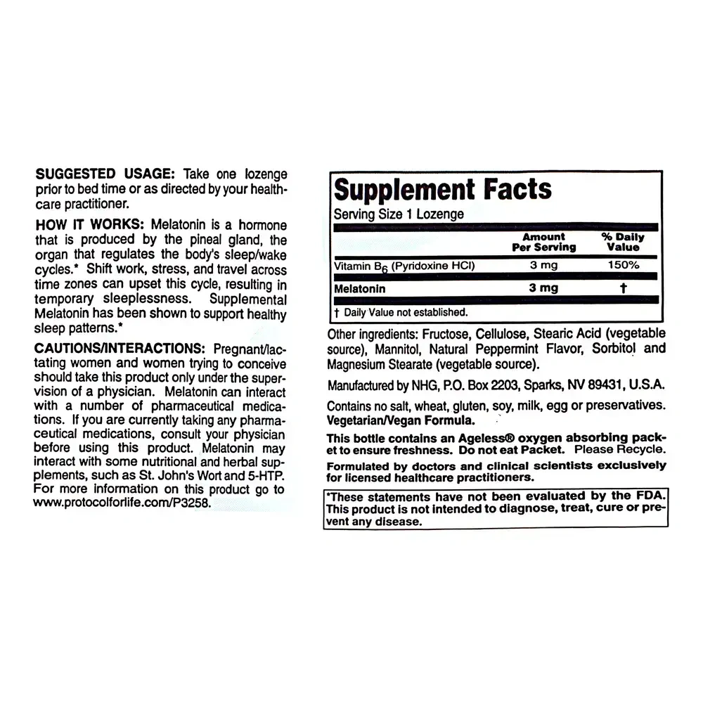 Product image for Melatonin 3mg.