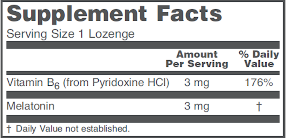 Product image for Melatonin 3mg.