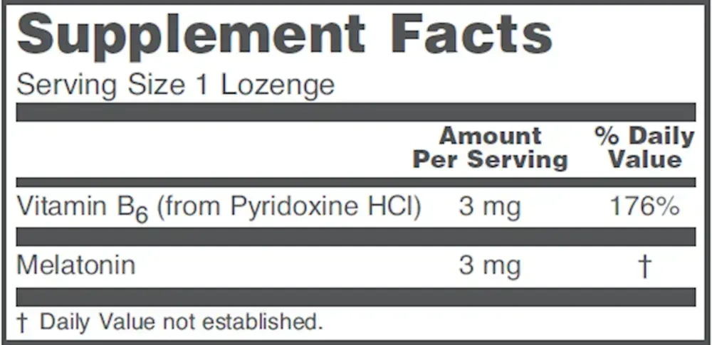 Product image for Melatonin 3mg.