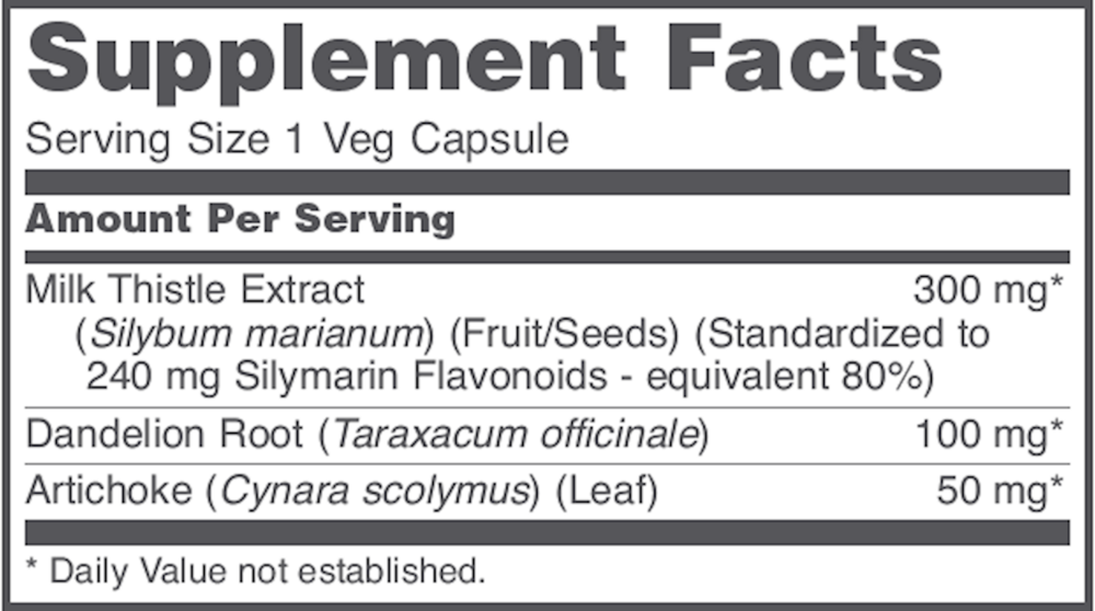 Product image for Milk Thistle Extract 300mg.