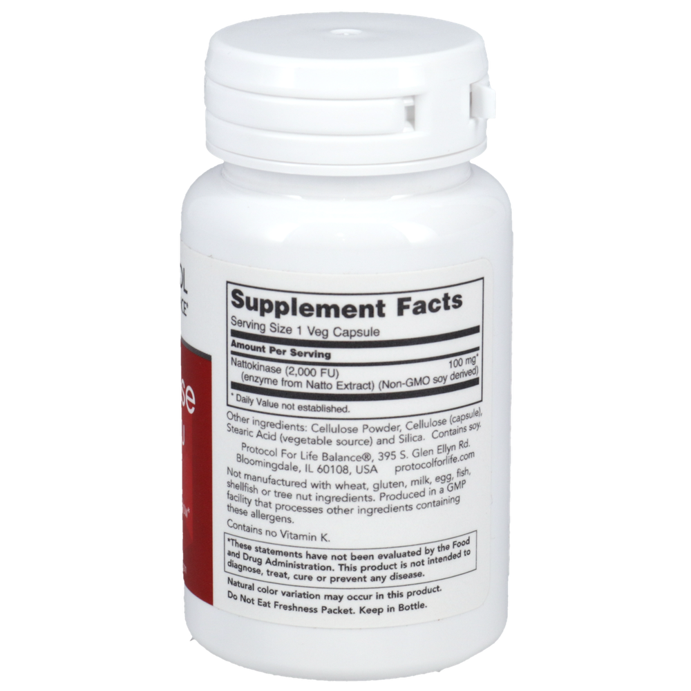 Product image for Nattokinase 100mg/2000FU units.