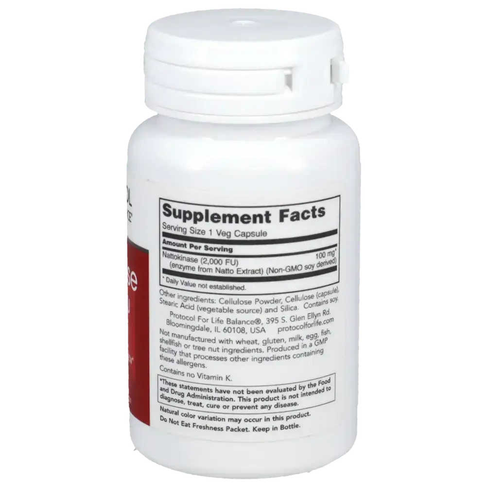 Product image for Nattokinase 100mg/2000FU units.