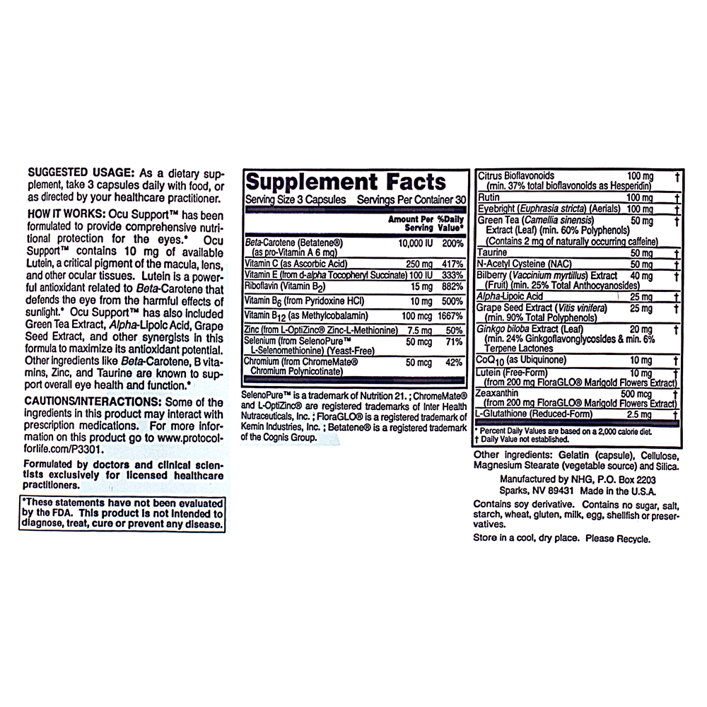 Product image for Ocu Support.
