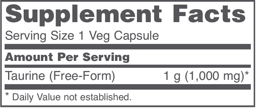 Product image for Taurine 1000mg.