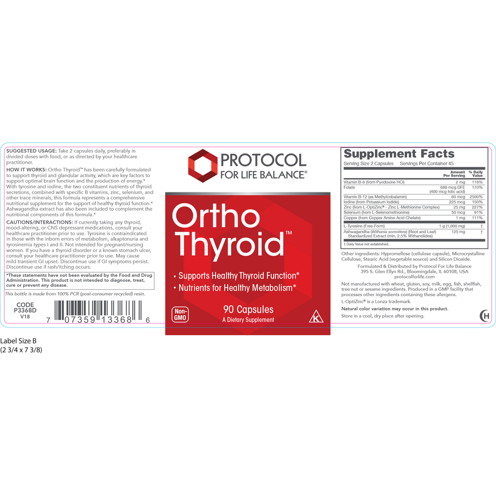Product image for Ortho Thyroid.
