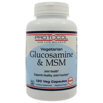 Vegetarian Glucosamine + MSM 120 capsules