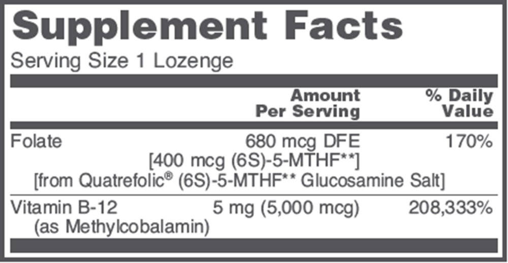 Product image for Methyl B-12 5000mcg.