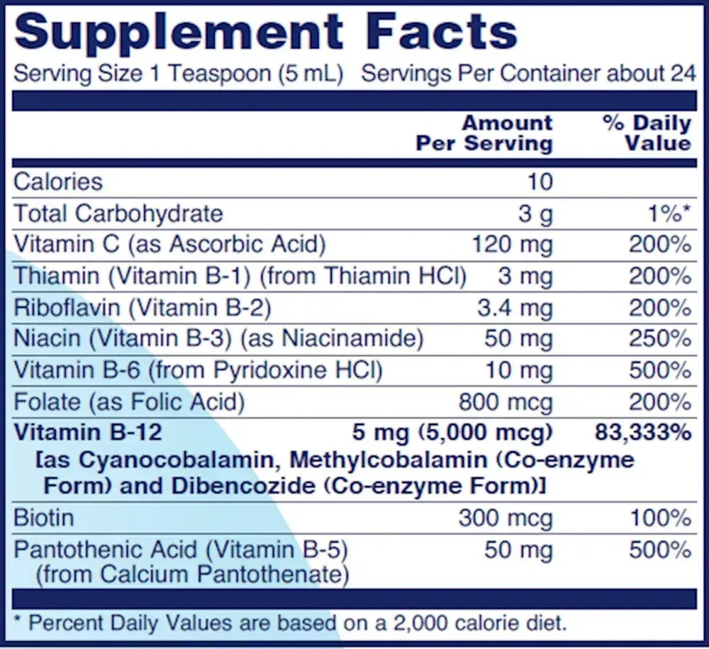 Product image for Vitamin B-12 Liquid 5000mcg.