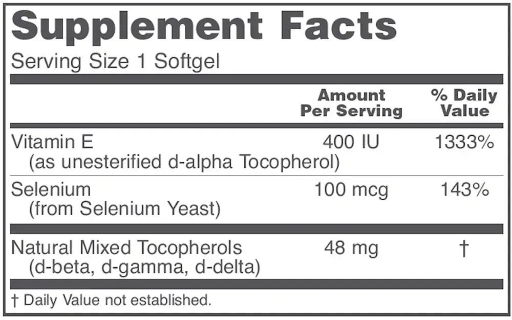 Product image for E-400 MT + Selenium.
