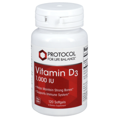 Vitamin D3 1,000IU 120 Softgels