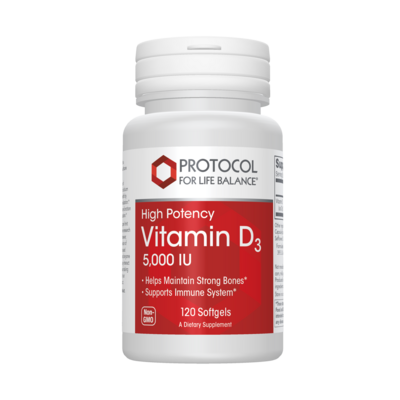 Vitamin D3 5,000IU 120 Softgel Capsules