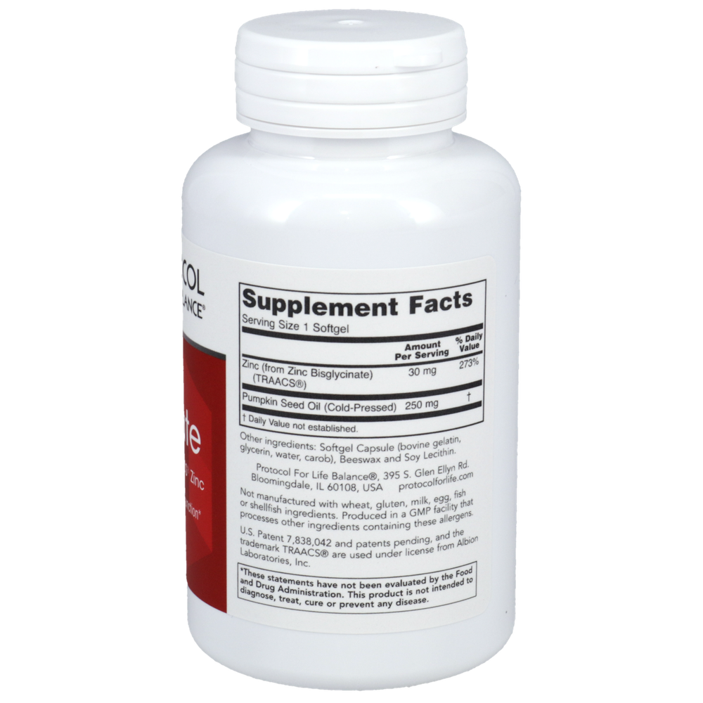 Product image for Zinc Glycinate 30mg Albion TRACCS Zinc.
