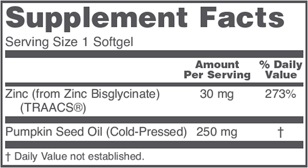Product image for Zinc Glycinate 30mg Albion TRACCS Zinc.
