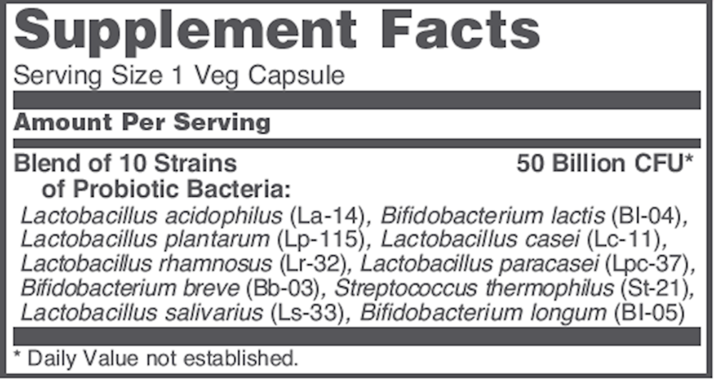 Product image for ProtoDophilus 50 billion, 10 Strains.