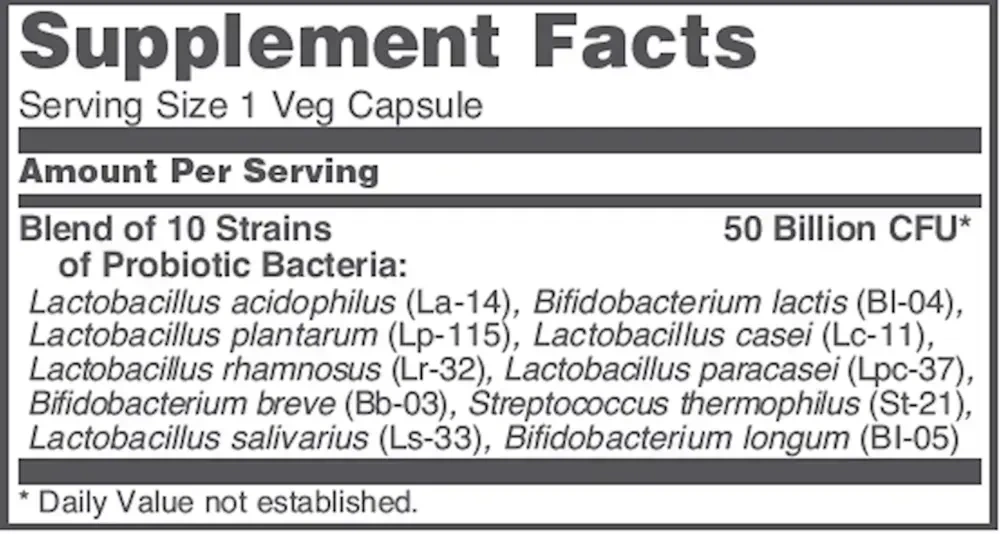 Product image for ProtoDophilus 50 billion, 10 Strains.