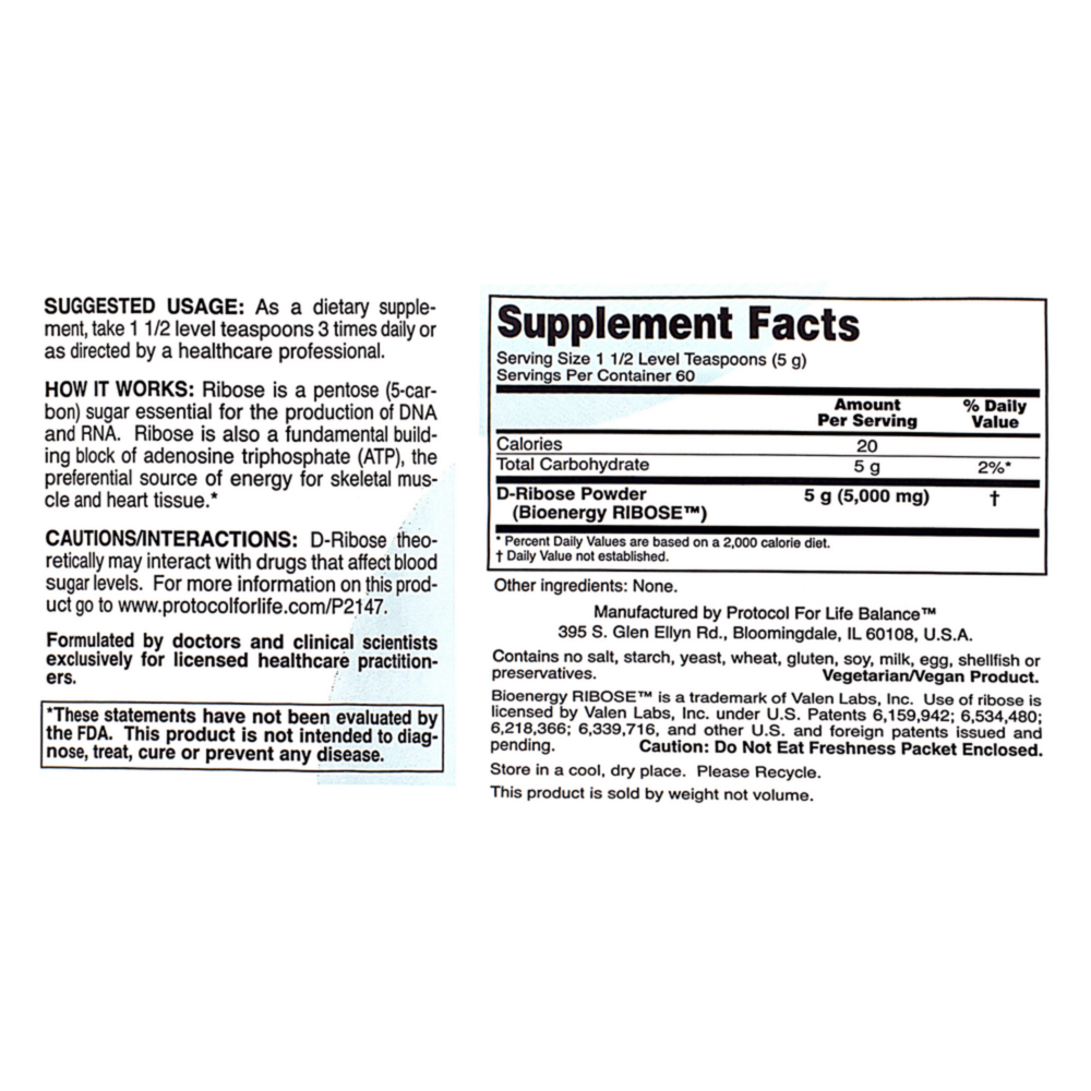 Product image for D-Ribose Powder.