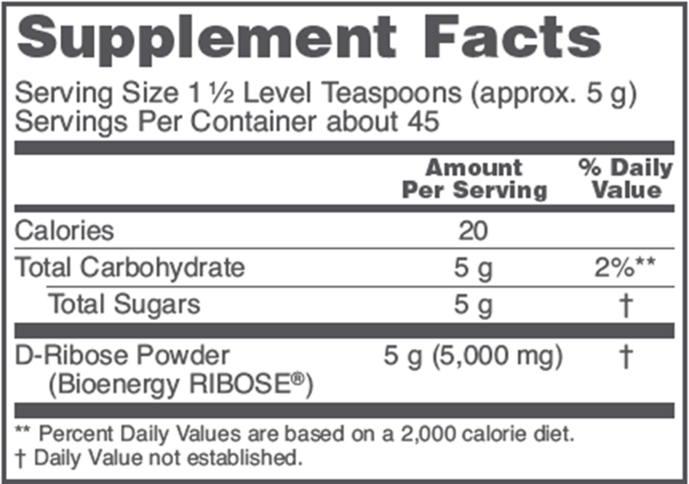 Product image for D-Ribose Powder.