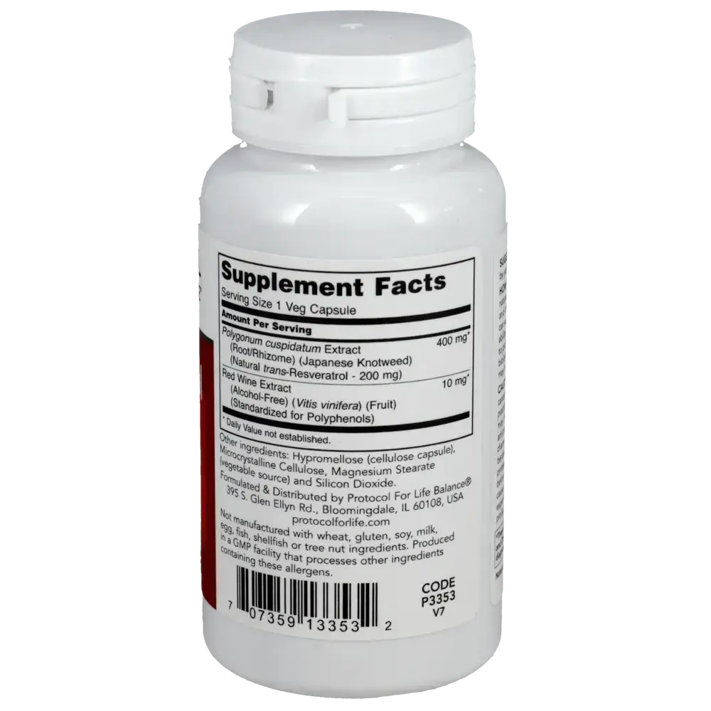 Product image for Resveratrol 200mg.