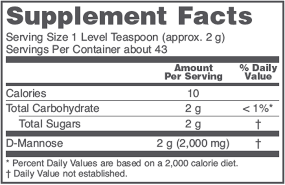 Product image for D-Mannose Powder.