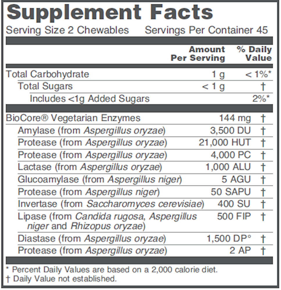 Product image for ProtoZymes Chewable.