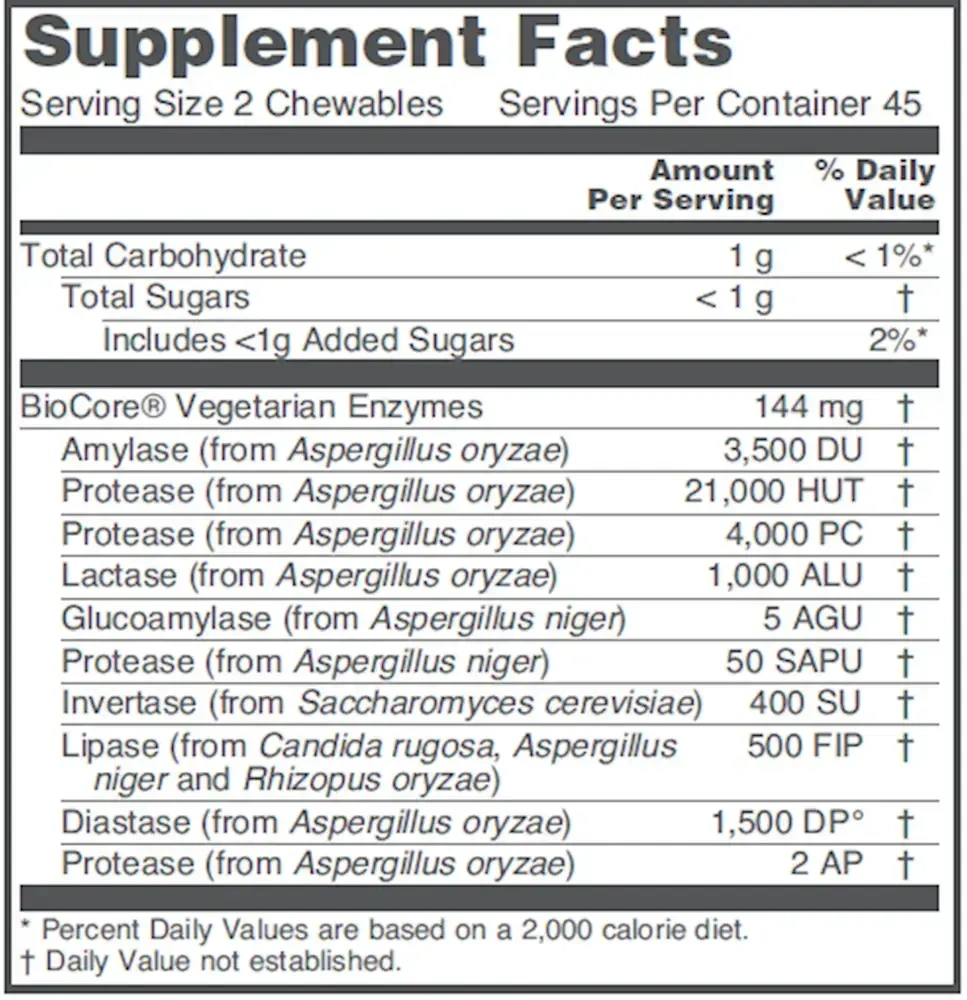 Product image for ProtoZymes Chewable.