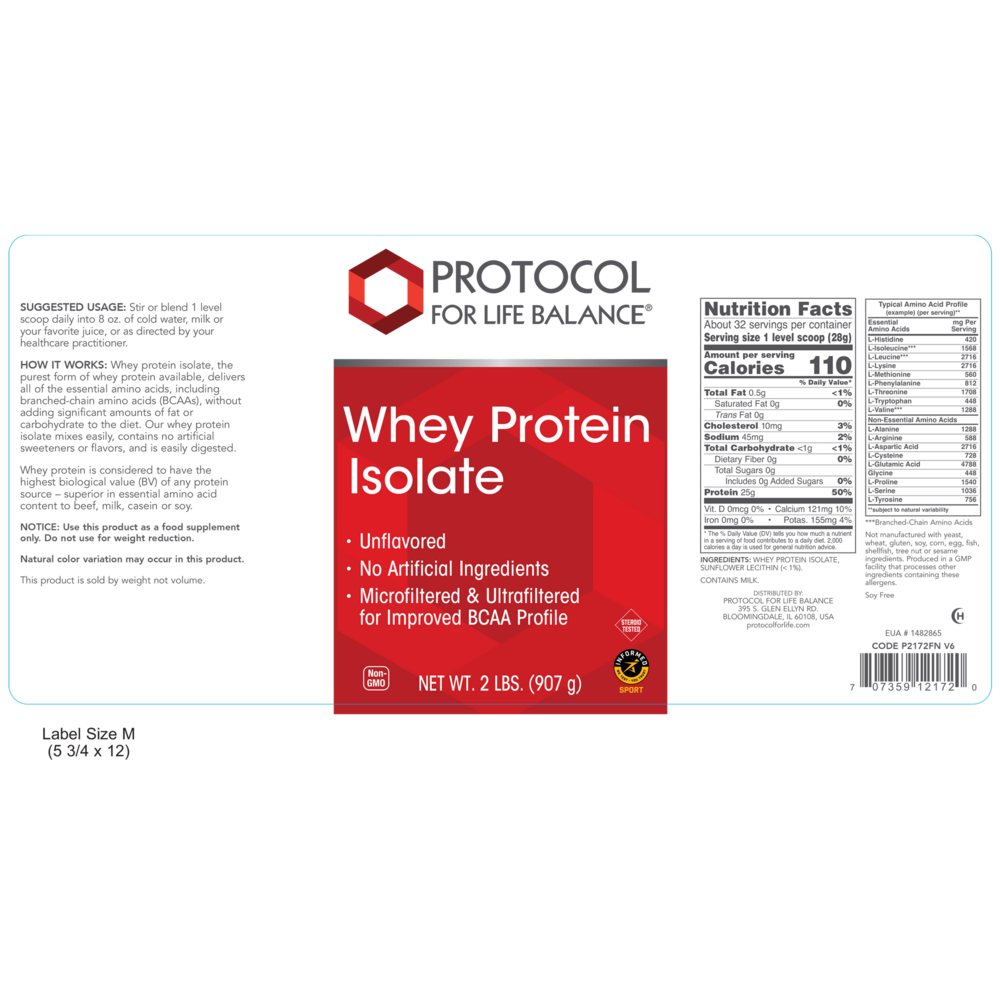 Product image for Whey Protein Isolate Pure.