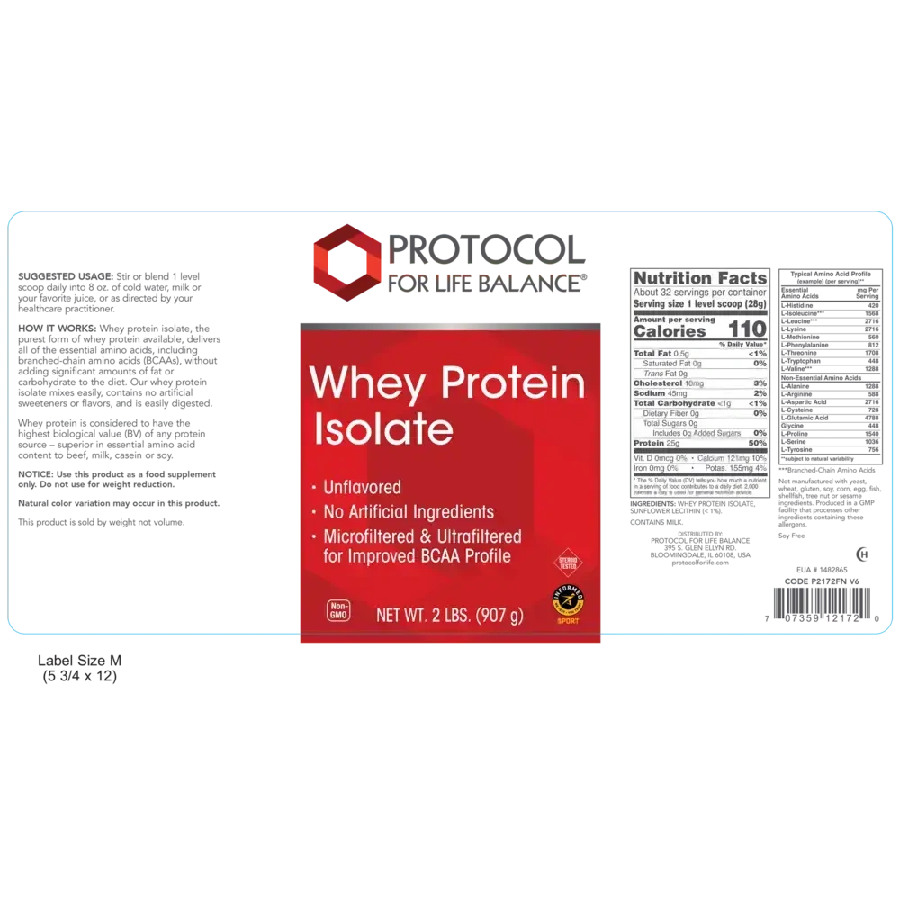 Product image for Whey Protein Isolate Pure.