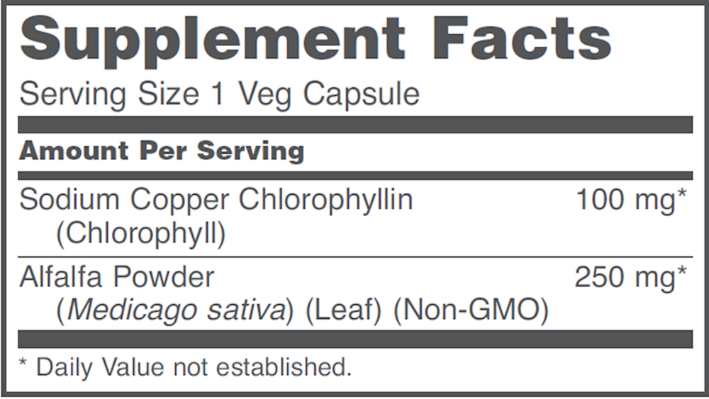 Product image for Chlorophyll 100mg.
