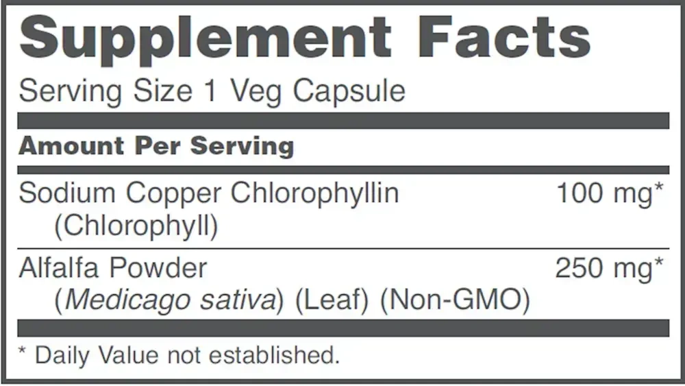 Product image for Chlorophyll 100mg.