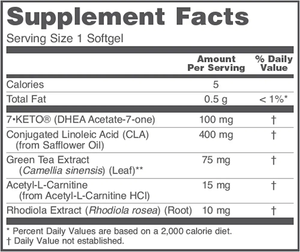 Product image for 7-Keto LeanGels 100mg.