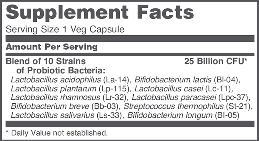Product image for ProtoDophilus 25 Billion, 10 Strains.