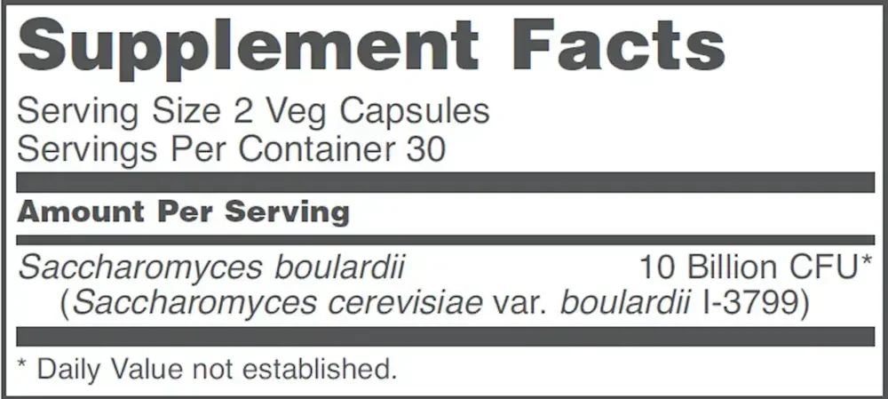 Product image for Saccharomyces Boulardii.